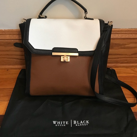 White House Black Market Handbags - WHBM Colorblock Tote